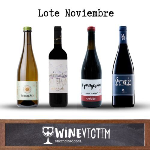 Lote de 4 vinos de noviembre 2024 de winevictim
