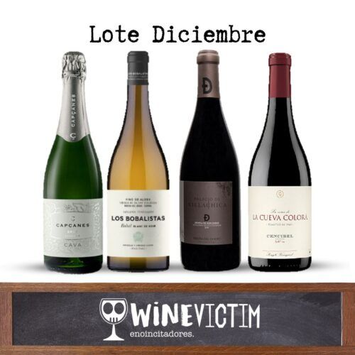 Lote de diciembre de 4 vinos de winevictim