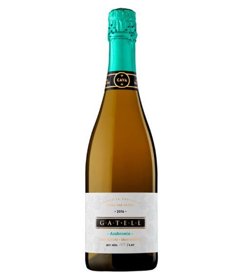 Cava Gatell Ambrosía, Bodegas Gatell, DO Cava, Cataluña, Tarragona. Xarel-lo, Macabeo, Parellada. Cava ecológico.
