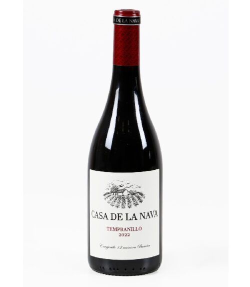 Casa de la Nava. Vino tinto D.O. Valdepeñas. Tempranillo 100% con crianza en barrica de roble. Mejores vinos de Castilla La Mancha