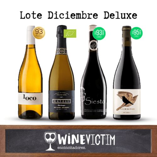 LOCO 2022 - DO Méntrida CAVA GATELL HERITAGE 2017 - D.O. Cava SIESTO 2020 - D.O. Toro SEÑORA DE LAS ALTURAS 2023 - D.O. Navarra Lote Diciembre deluxe 20205